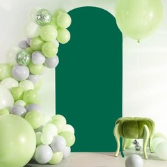 FOTSHARER Spandex Arch Cover 7.2ft Wedding Backdrop Metal Arches Chiara Green