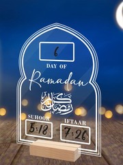 Ramadan Countdown Calendar Eid Mubarak Table Decoration Acrylic Home Decor TL
