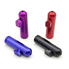 2Pcs Metal Bullet Dispenser Spice Bottle Men Gift Storage Box Mixed Color Gift