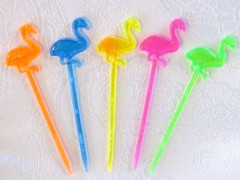 Flamingo Party Picks Forks Cupcake Decorations Party Supplies 50 Pcs