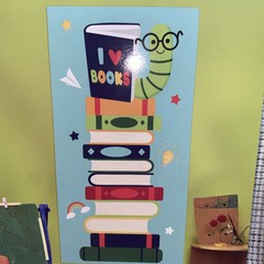 CELEBRATE READING school classroom SCENE SETTER decor I LOVE BOOKS*New*Qty 2