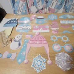 5 Pkgs NEW Winter Themed Snow Holiday Party Photo Props -Selfie/Group Pictures