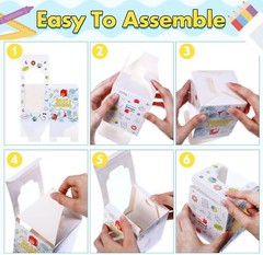 48 PCS Back to School Party Cupcake Boxes Individual with as pictures shown