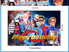 Henry Danger Birthday Decoration Backdrop Banner Backdrop Party Supplies 5x3ft