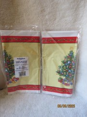 American Greeting DesignWare Plastic Tablecovers (2) Night Before Xmas 54×96″