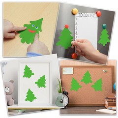 Christmas Tree Cutouts Classroom Bulletin Board Decoration Paper Green 100 PCS