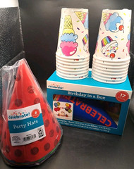 Birthday Party Decoration Bundle – All-in-One Sealed Kit: Banner, Balloons, Hats