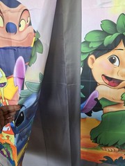 Lilo & Stitch Tropical Backdrops Birthday Party Banner Fabric Panels Decorations