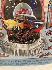 Fun Rock & Roll Classic 50’s Table Decorating kit and 4 Pack Napkins Classic Car
