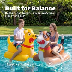Inflatable Pool Float Battle Game Set for Kids Adults-Includes 2 Giant Ride O…