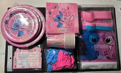 Pink Stich Birthday Decorations Stich Birthday Party Supplies Set