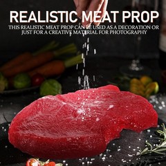Realistic Steak Prop Artificial Sliced Steak Model Lightweight Fake Meat Orna…