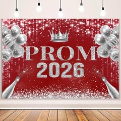 Class of 2026 Prom Backdrop Congrats Graduation Photo Background Party Decor