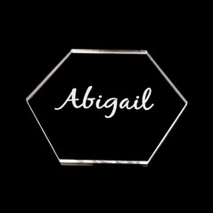 Personalised engraved Hexagon Coasters Your Words / Place Settings, Many Colours