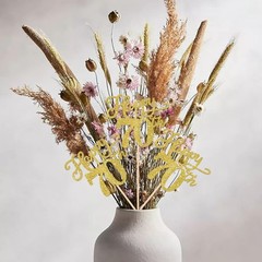 12 PCS Happy 70th Birthday Centerpiece Sticks Double Sided Gold Table Decor