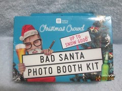 Bad Santa Photo Booth Kit 26 Props & Disguises New
