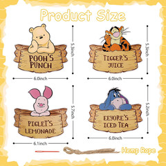 Winnie Party Drink Label for The Pooh Baby Shower Decorations Winnie Food Lab…