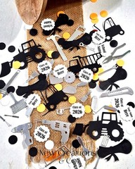Personalized Construction Tool Confetti 300 Count Civil Engineer Graduation
