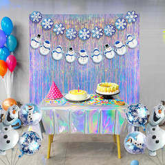 Iridescent Party Streamers Backdrop – GREATRIL Neon Transparent Holographic Tins