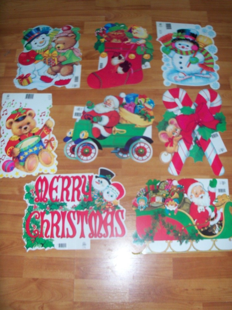 Christmas Diecuts Cutouts Vintage Decorations Eureka U Pick NOT a LOT
