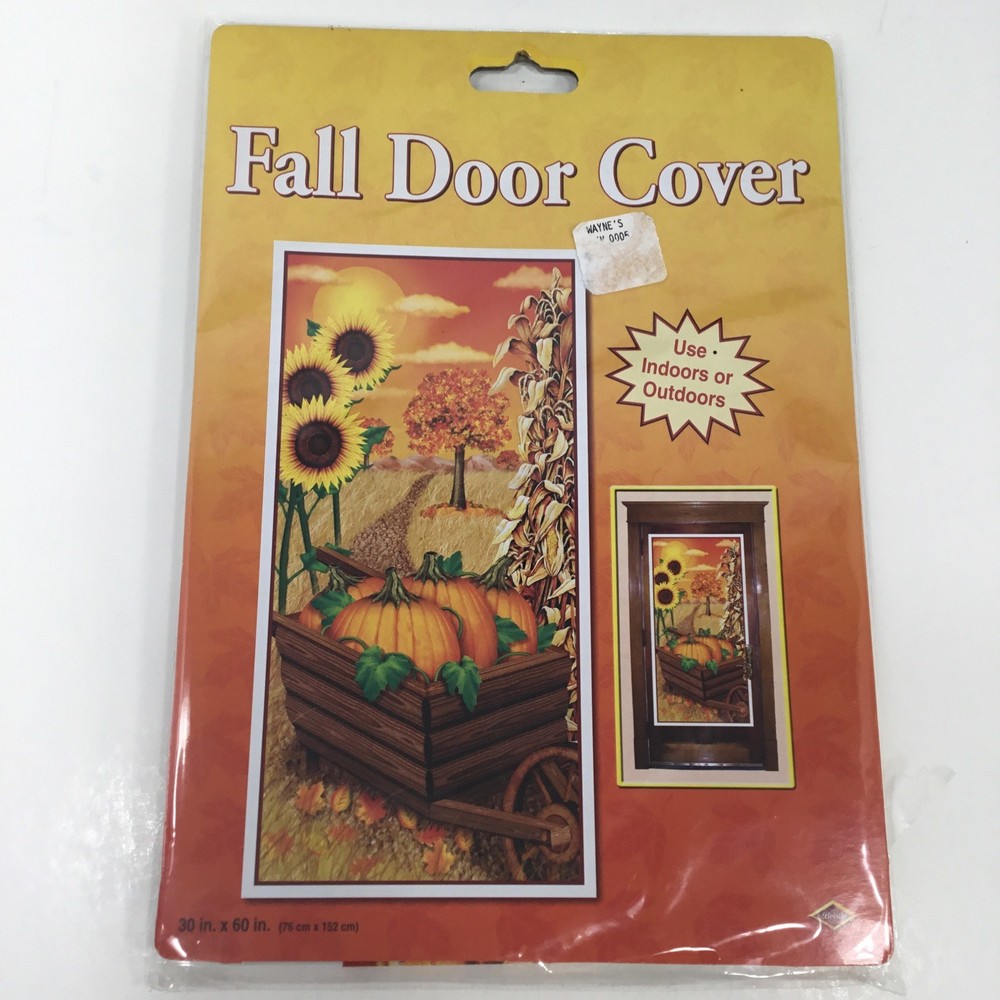 Beistle 1-Pack Decorative Fall Door 30” X 60” Rectangular Multi Color