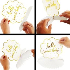 Sparkle and Bash Baby Shower Decorations & Centerpieces – 12 Piece Set
