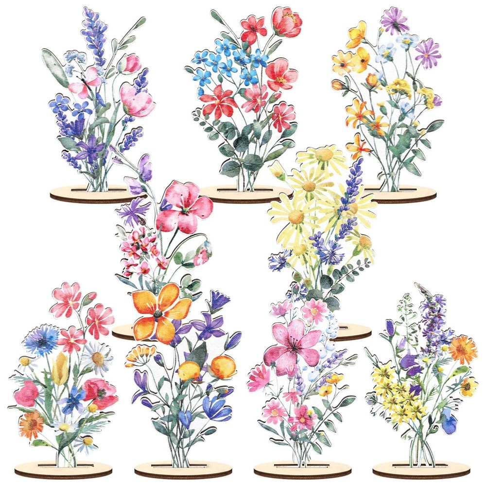 9 Pcs Wildflower Party Decorations Set Wildflower Birthday Baby Shower Party …