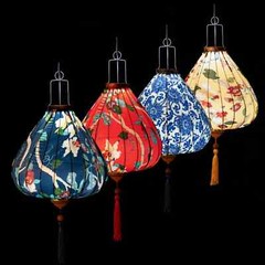 Chinese Style Hanging Lantern Waterproof Cloth Lanterns Party Festiva Decor