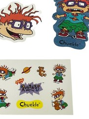 Vintage 1998 N￼ickelodeon Rugrats Chuckie Viacom Stickers NEW OLD
