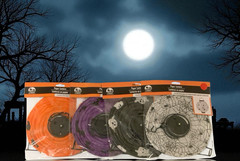 Halloween Hanging Paper Lanterns 8×8 Light Up Bats Ghosts Pumpkin Spiders 4PC