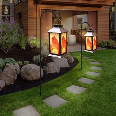 Solar Lanterns, Outdoor Hanging Lanterns Waterproof LED Solar Cardinal Lights…