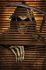 Halloween Plastic Window Creeper Scream Ghostface Reaper Party Horror Decoration