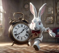 White Rabbit From Alice In Wonderland Inspired Picture