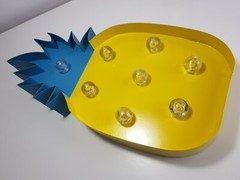 Talking Tables Cuban Fiesta Pineapple 38 cm  Metal LED Light