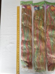 Hawaiian Hula Skirts Multicolor Artificial Grass Flowered Luau Party 3 Pack