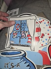 Baby Shower Cat in Hat theme banner