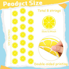 8 Packs Lemon Party Banner Decorations Graduation Lemonade Bar Decor Lemon Paper