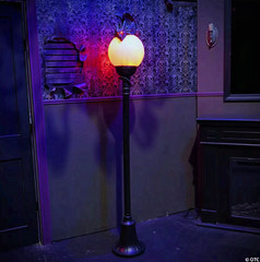 6 Ft. Light-Up Flaming Dragon Lamp Post with Sound Halloween Decoration