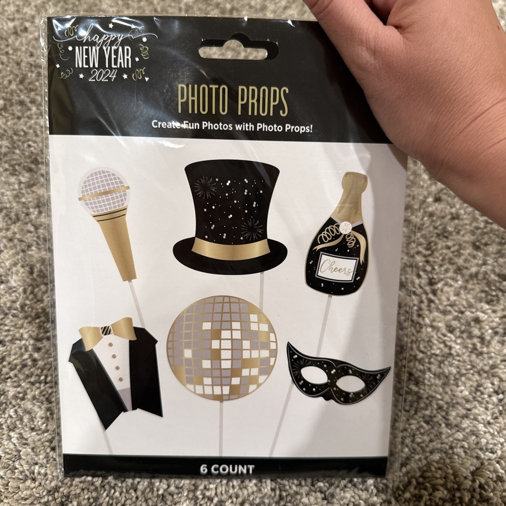 Happy New Year Photo Props Kit (6 count of props)- NEW