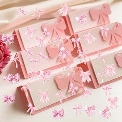 Pink Bow Confetti She Is Trying The Knot Table Scatter Birthday Party Supplies