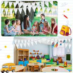 5 Pcs Composition Notebook Classroom Banner Decor Back to School Banner Decorati