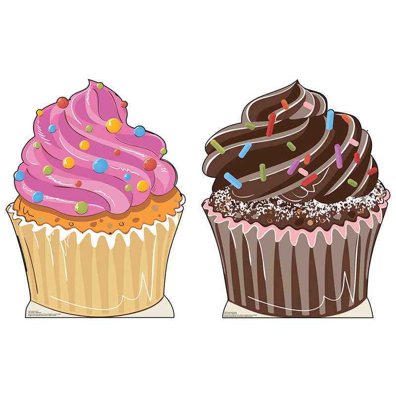 CUPCAKES 2-Piece Set CARDBOARD CUTOUT Standups Standees Poster Sweet Props F/S