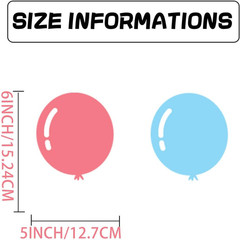 Balloon Cutouts Cardboard Colored Airballoon Shape Classroom Bulletin Board Deco