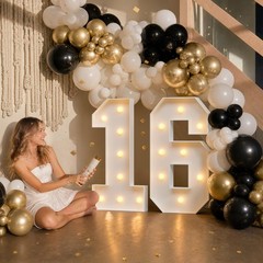 3ft Marquee Numbers 1, Large Light Up Numbers 1, Number Lights 1 for 1st 15th…