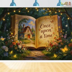 Storybook Fairytale Backdrop Fairy Tale Book Photo Background Birthday Party