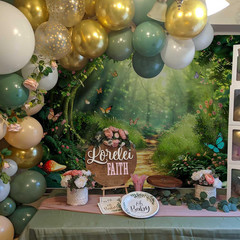 Enchanted Forest Photography Backdrop for Fairy-Themed Celebrations, 70.8×43.3 I
