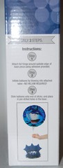 NIB Blue Shark Balloon Centerpiece Kit for Party Helium-Free 24in X 18in