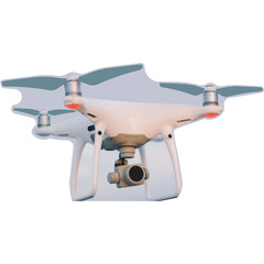 SP13535 Unmanned Quadcopter Camera Drone Plane Standing Cardboard Cutout Sta