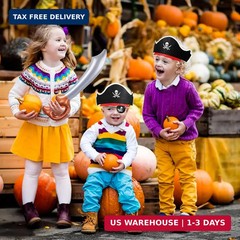 ZeeDix 48 Pcs Pirate Accessories for Kids, Include 16 Pirates Hats, 16 Eye Patch
