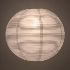 Quasimoon 14″ White Fine Line Premium Even Ribbing Paper Lantern, Extra Sturd…